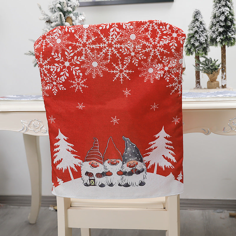 Christmas Decoration English Alphabet Chair Cover