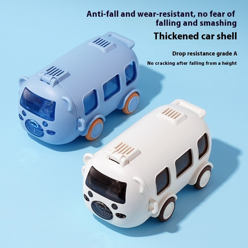 Cups Summer Good-looking Bus Car Straw With Pulley Kettle