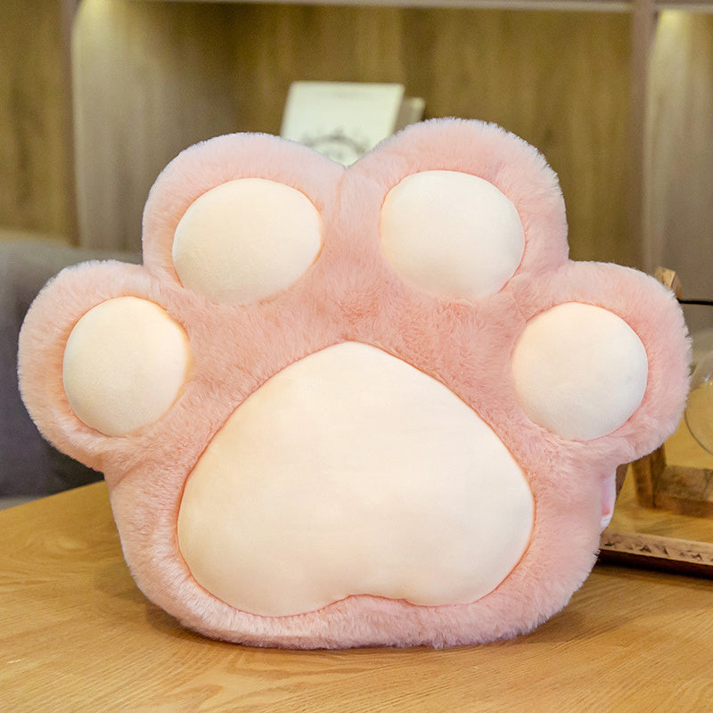 Cat Paw Hand Warmer Covering Pillow In Winter