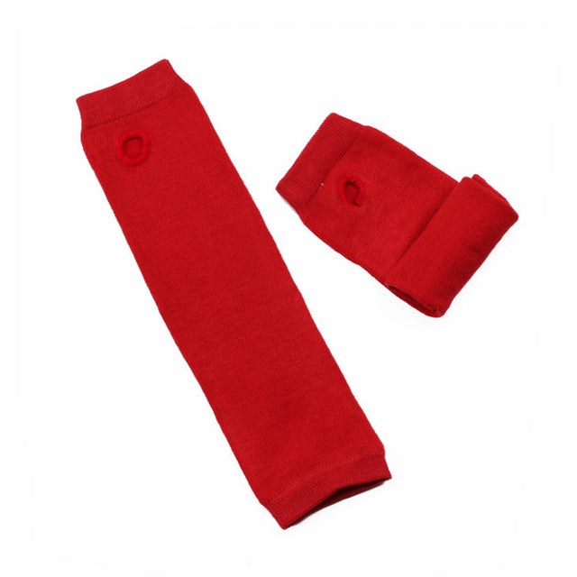 Women Fashion Lady Striped Elbow Gloves Warmer Knitted Long