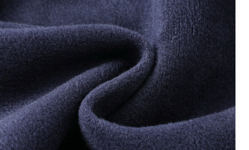 Sweater Men's Round Neck Warmer With Velvet And Thick