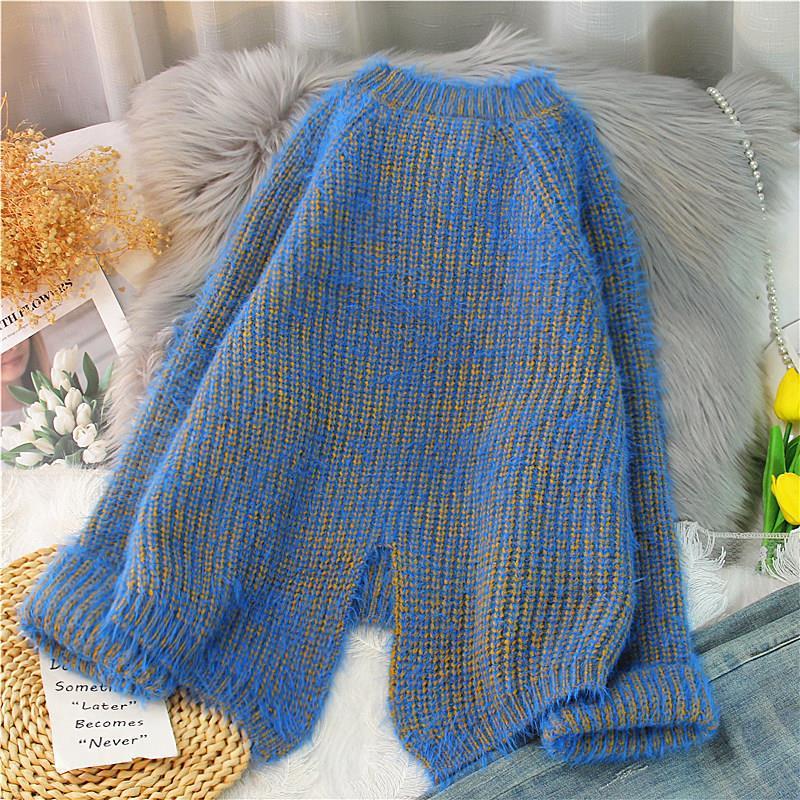 Small Mohair Sweater Women's Pullover Loose
