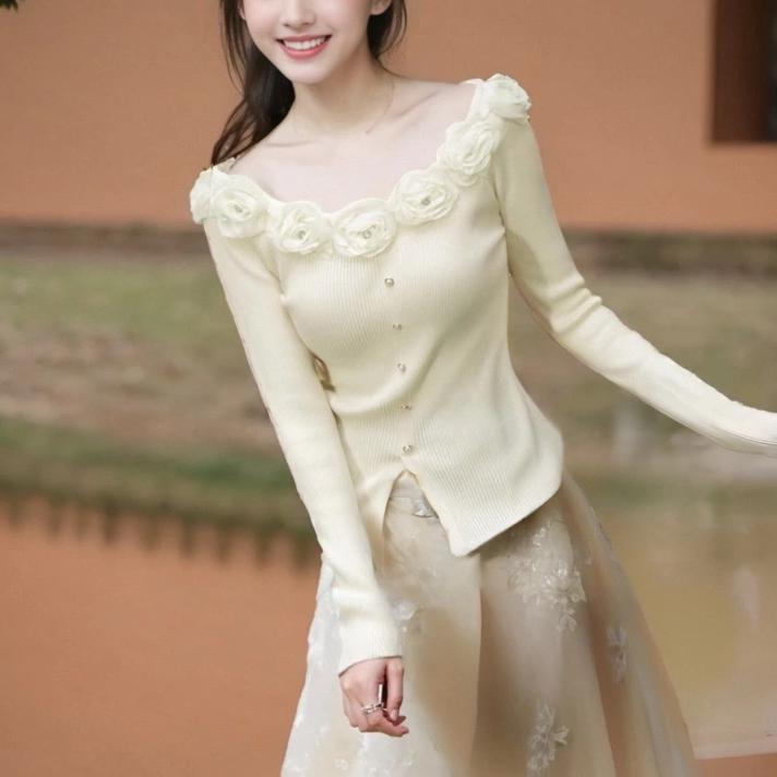 Spring Women's New Knitwear Casual Top