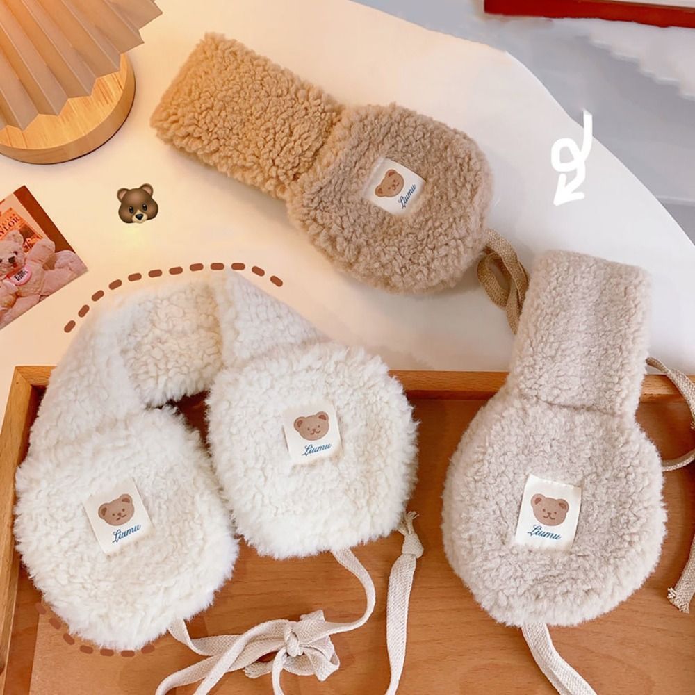 Cute Cartoon Bear Plush Ear Warmer Women's Foldable Earmuffs