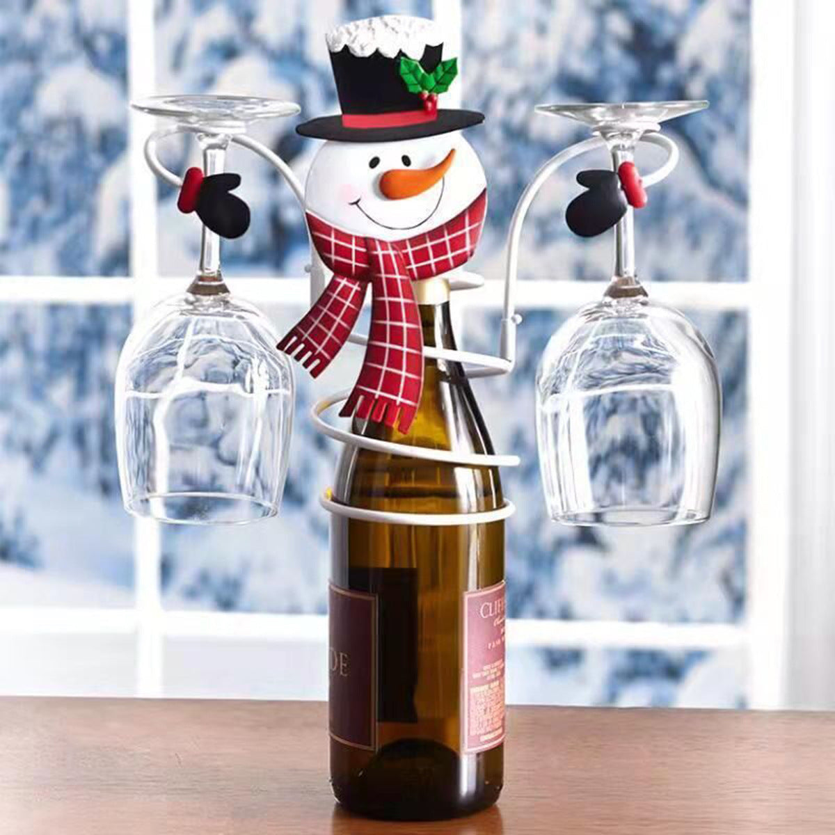 Christmas Wine Glass Tabletop Decoration Crafts