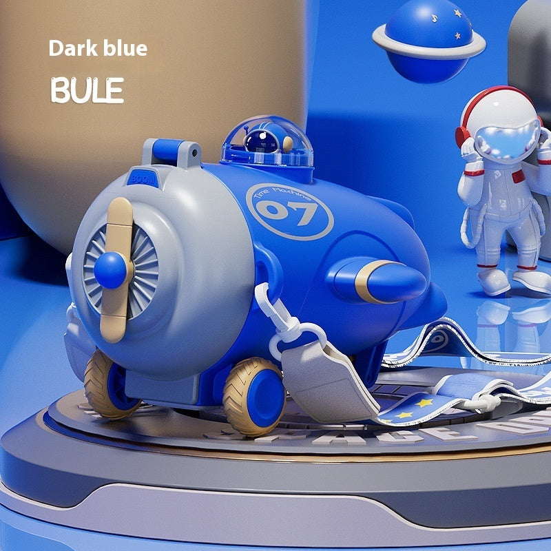 Cups Summer Good-looking Bus Car Straw With Pulley Kettle