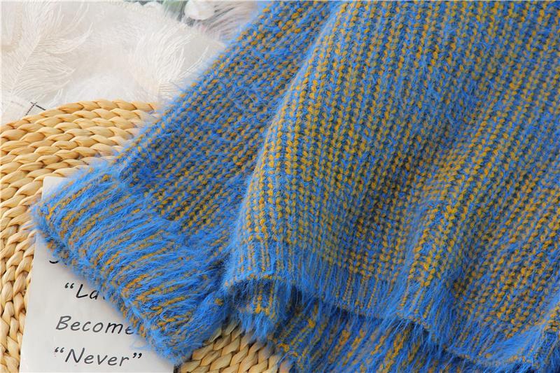 Small Mohair Sweater Women's Pullover Loose