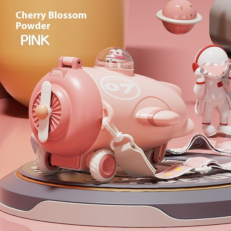 Cups Summer Good-looking Bus Car Straw With Pulley Kettle