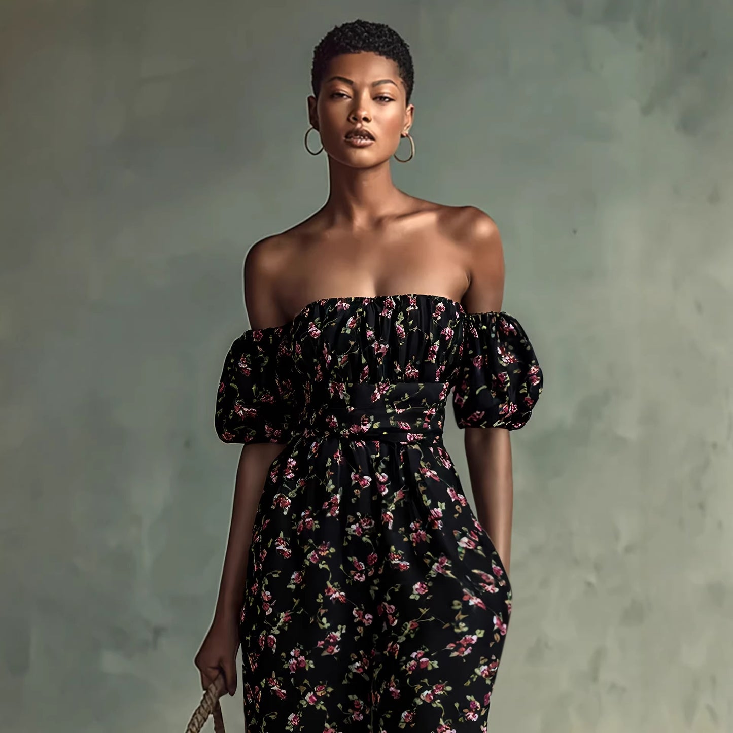 Women's Fashionable Casual Printed Jumpsuit