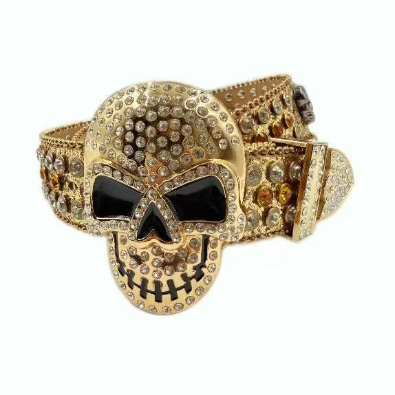 Halloween Subculture Skull Hip Hop Decoration Belt