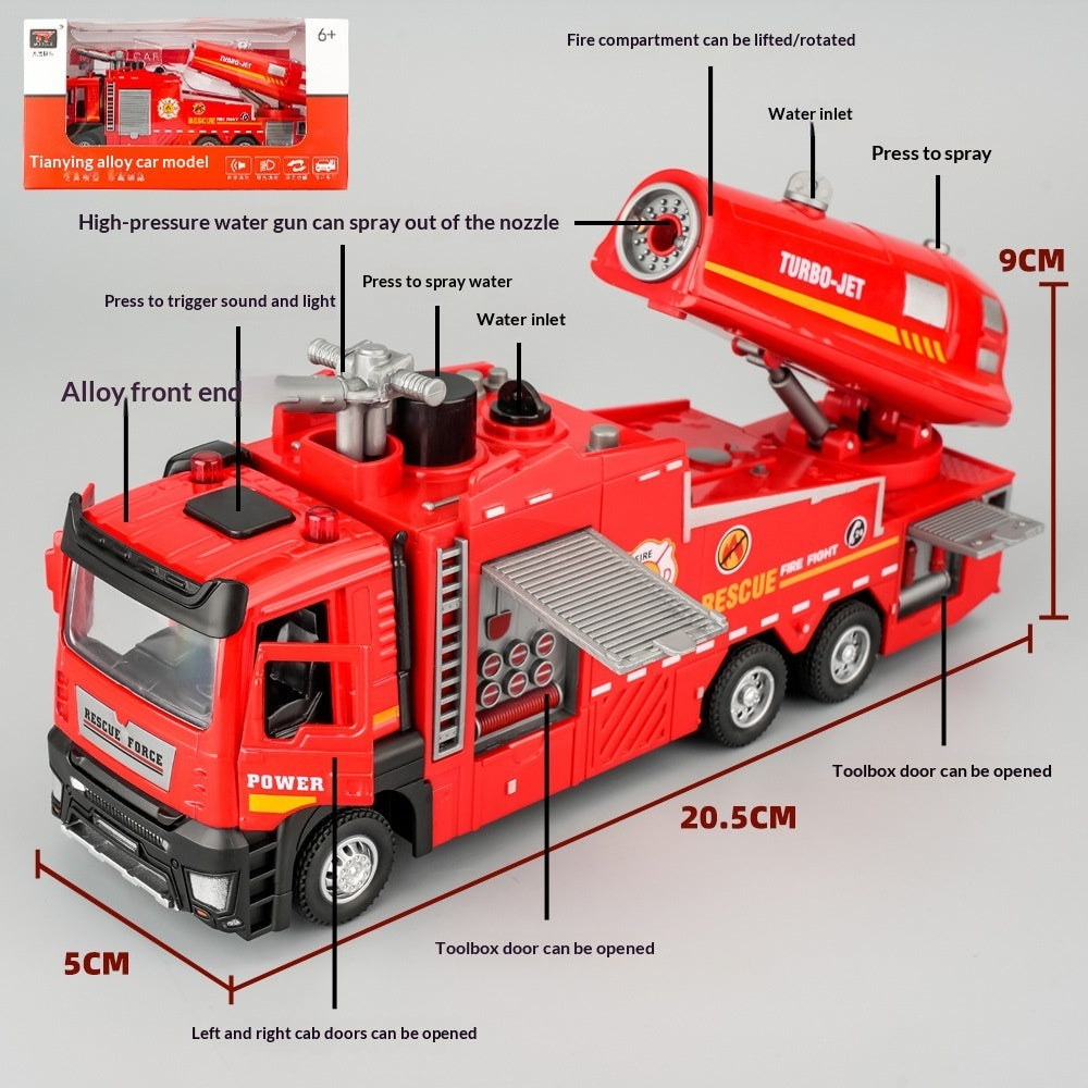 Toy For Kids Alloy Spray Truck, Watering Truck Car Model