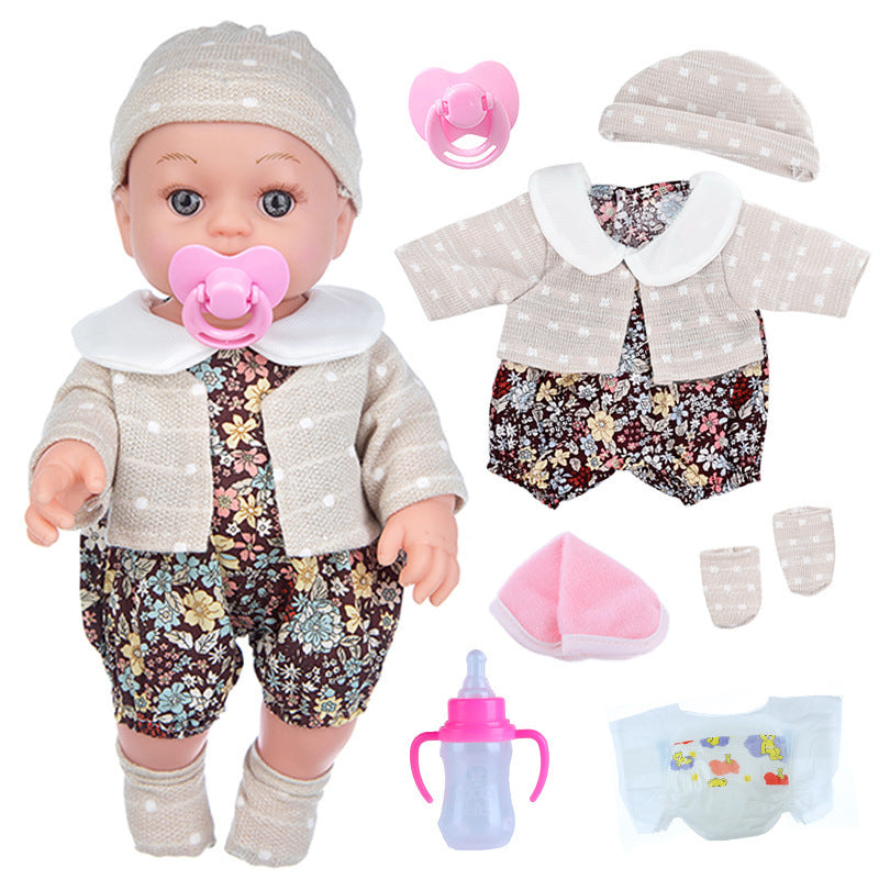 Fashion Baby Doll Full Vinyl Can Be Changed Doll Clothes Suit