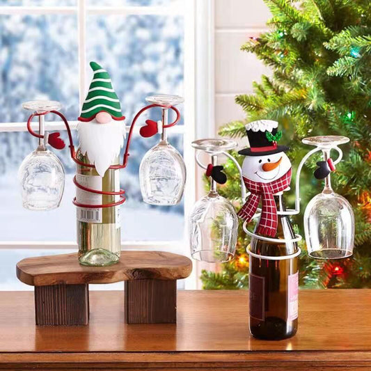 Christmas Wine Glass Tabletop Decoration Crafts