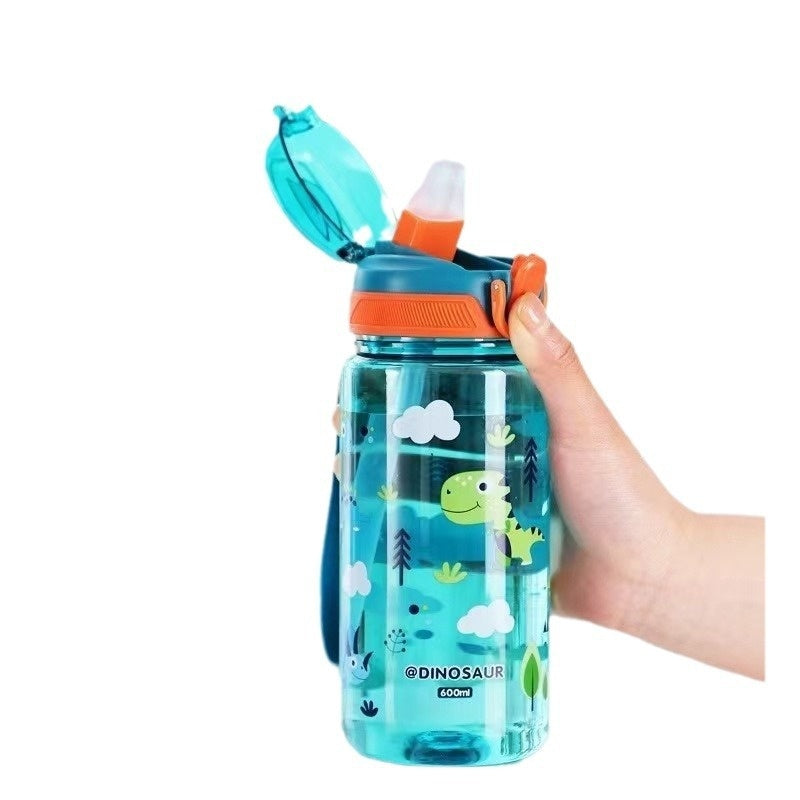 Crossbody Cup With Straw Cute Cartoon Children's Cups