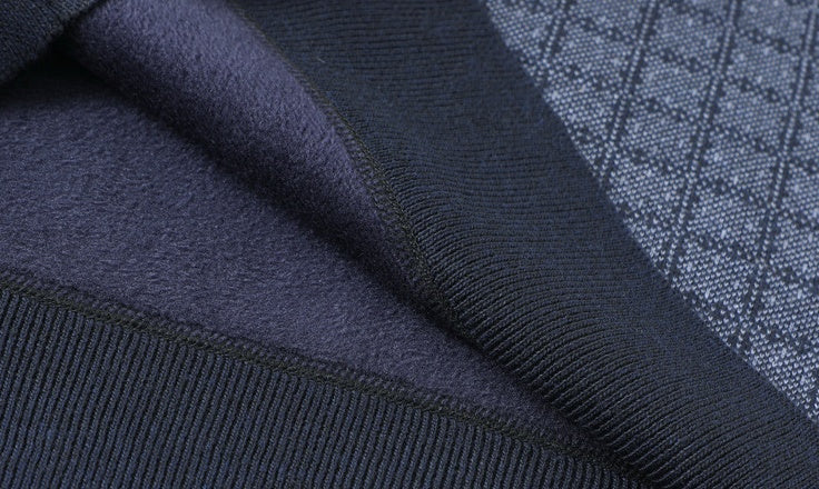 Sweater Men's Round Neck Warmer With Velvet And Thick