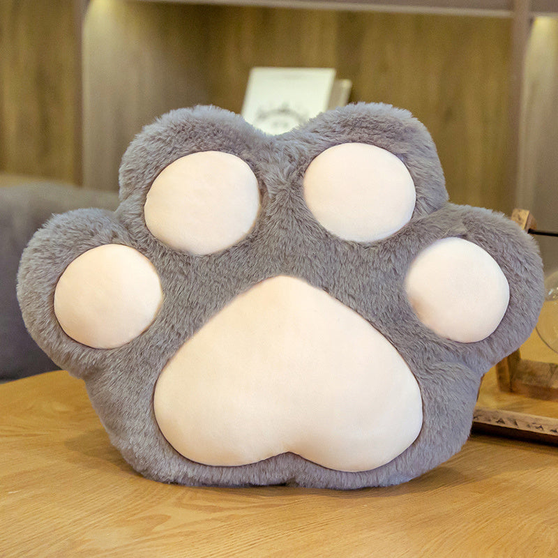 Cat Paw Hand Warmer Covering Pillow In Winter