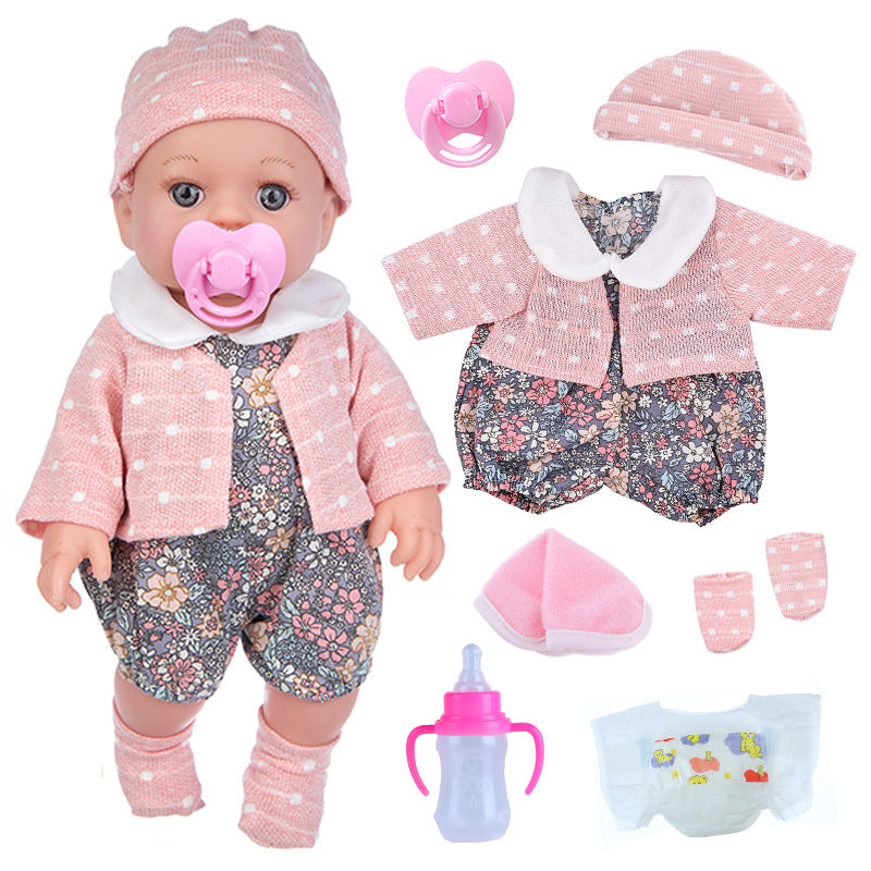 Fashion Baby Doll Full Vinyl Can Be Changed Doll Clothes Suit
